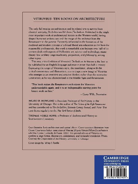 Vitruvius Ten Books on Architecture
