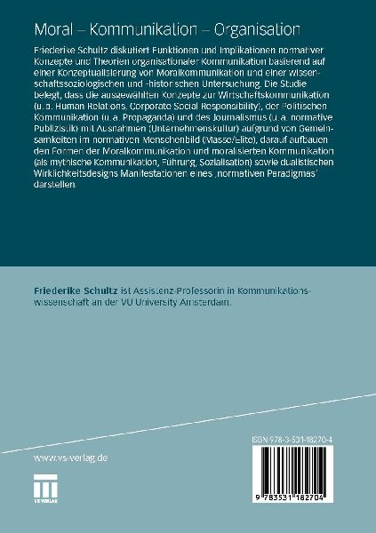 Moral - Kommunikation - Organisation