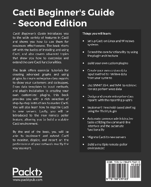Cacti Beginner's Guide, Second Edition