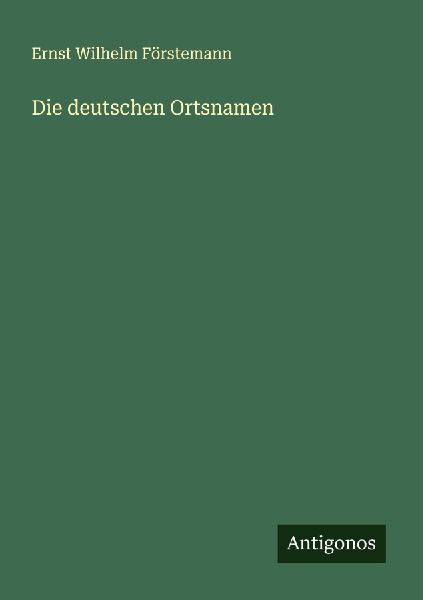 Die deutschen Ortsnamen