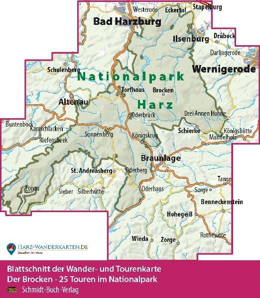 Der Brocken 1 : 30 000
