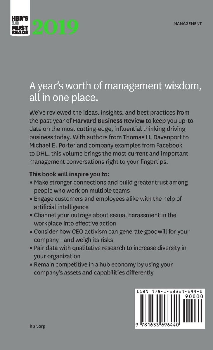Hbr's 10 Must Reads 2019