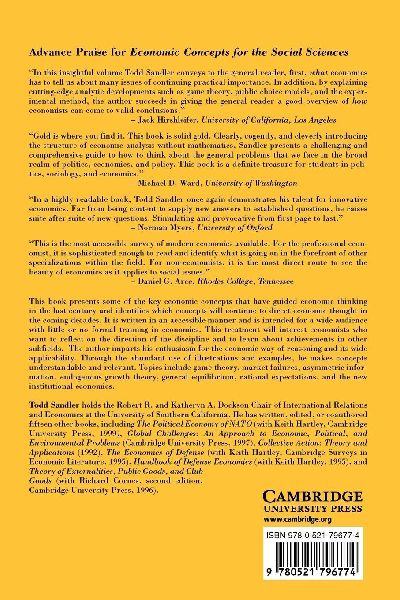 Economic Concepts for the Social Sciences