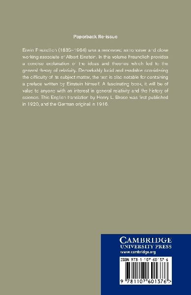 The Foundations of Einstein's Theory of             Gravitation