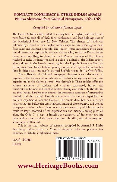 Pontiac's Conspiracy and Other Indian Affairs