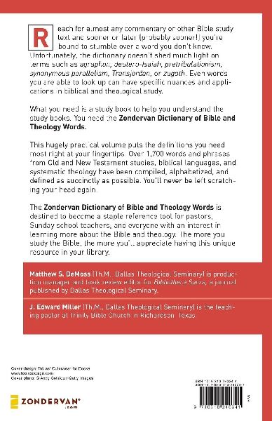The Zondervan Dictionary of Bible and Theology Words