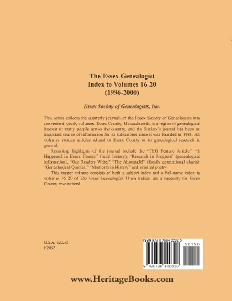 The Essex Genealogist