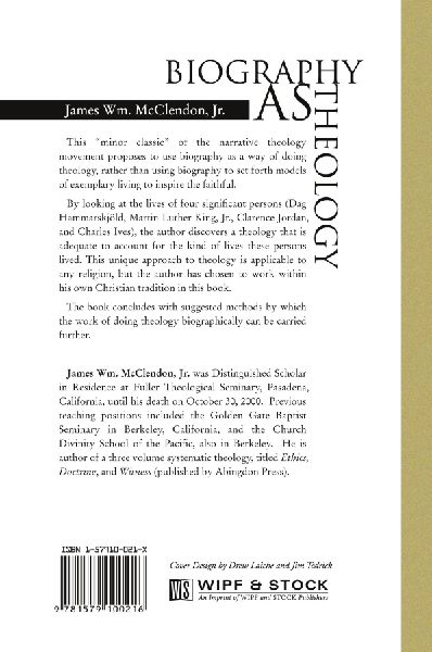 Biography as Theology