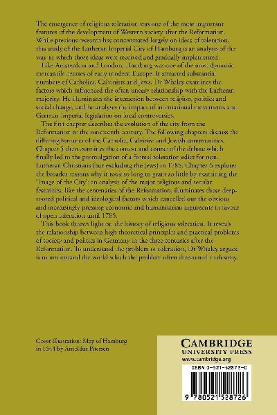 Religious Toleration and Social Change in Hamburg, 1529 1819