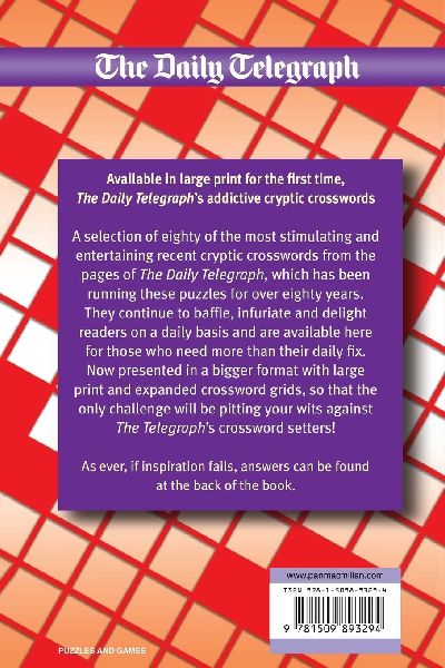 Daily Telegraph Book of Large Print Cryptic Crosswords