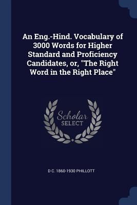 An Eng.-Hind. Vocabulary of 3000 Words for Higher Standard and...