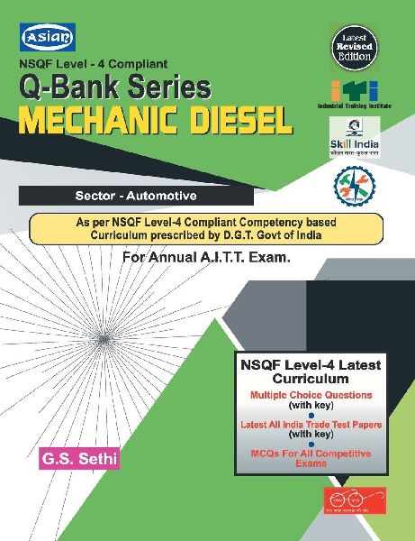 Asian (NSQF Level-4 Compliant) Question Bank Series Mechanic D...