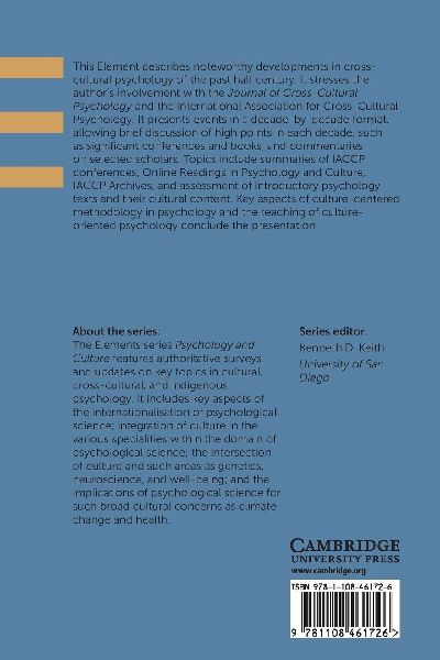 The Continuing Growth of Cross-Cultural Psychology