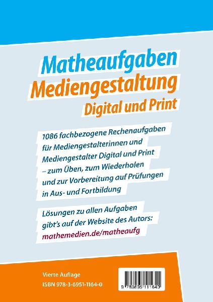Matheaufgaben Mediengestaltung Digital und Print