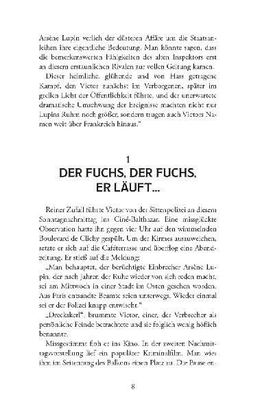 Arsène Lupin - Viktor von der Sittenpolizei. Kriminalroman