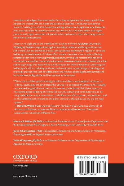 Psychology, Law, and the Wellbeing of Children