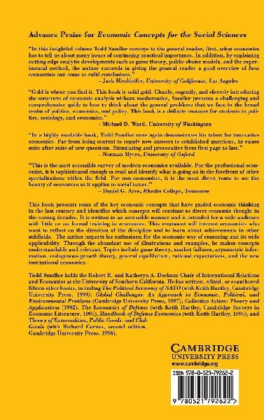 Economic Concepts for the Social Sciences