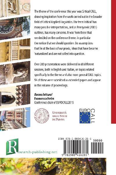 Critical CALL - Proceedings of the 2015 EUROCALL Conference, Padova, Italy