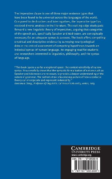 The Syntax of Imperatives