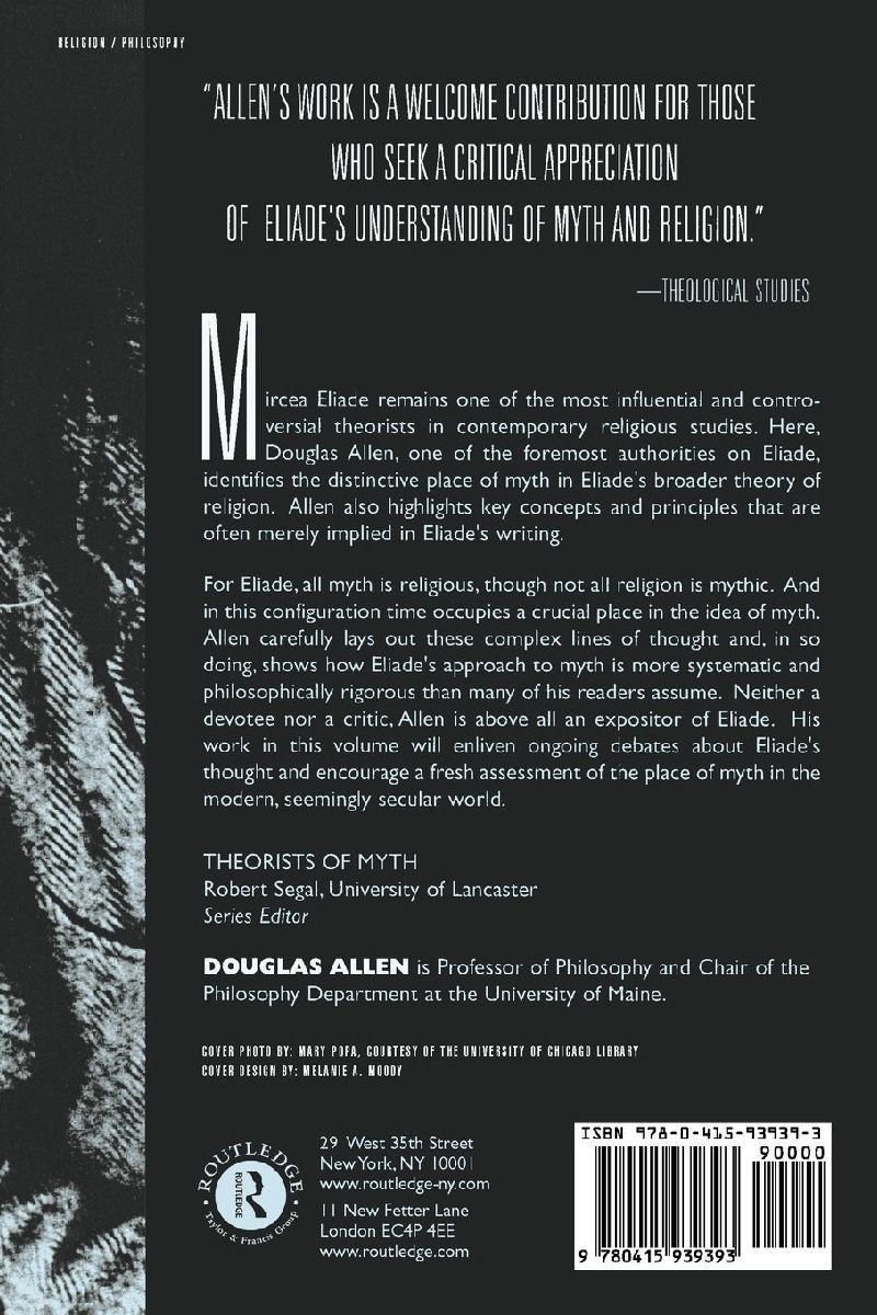 Myth and Religion in Mircea Eliade