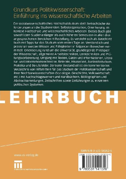 Grundkurs Politikwissenschaft: Einführung ins wissenschaftliche Arbeiten