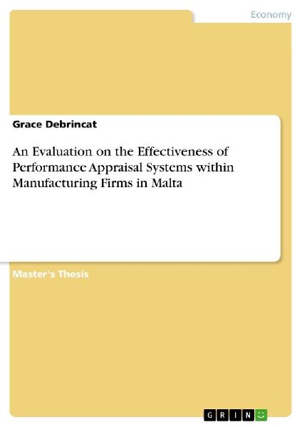 An Evaluation on the Effectiveness of Performance Appraisal Sy...