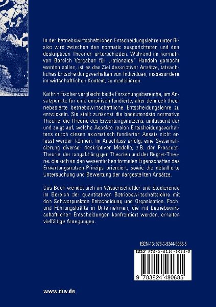 Aspekte einer empirisch fundierten betriebswirtschaftlichen Entscheidungslehre
