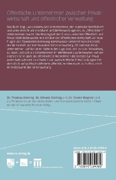 Öffentliche Unternehmen zwischen Privatwirtschaft und öffentlicher Verwaltung