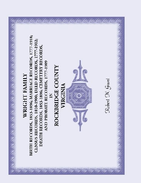 Wright Family Birth Records, Marriage Records, Census Records,...