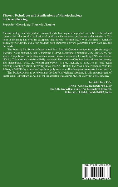 Theory, Techniques and Applications of Nanotechnology in Gene Silencing