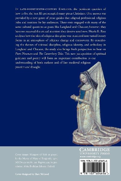 Lay Piety and Religious Discipline in Middle English Literature