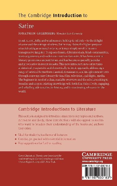 The Cambridge Introduction to Satire