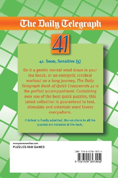 Daily Telegraph Quick Crossword Book 41