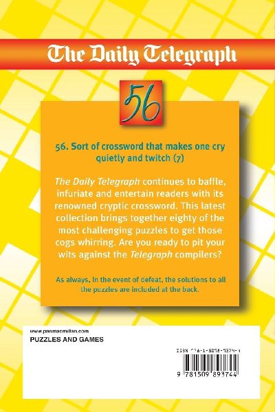 The Daily Telegraph Cryptic Crossword Book 56