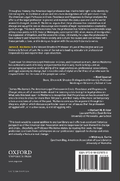 The American Legal Profession in Crisis