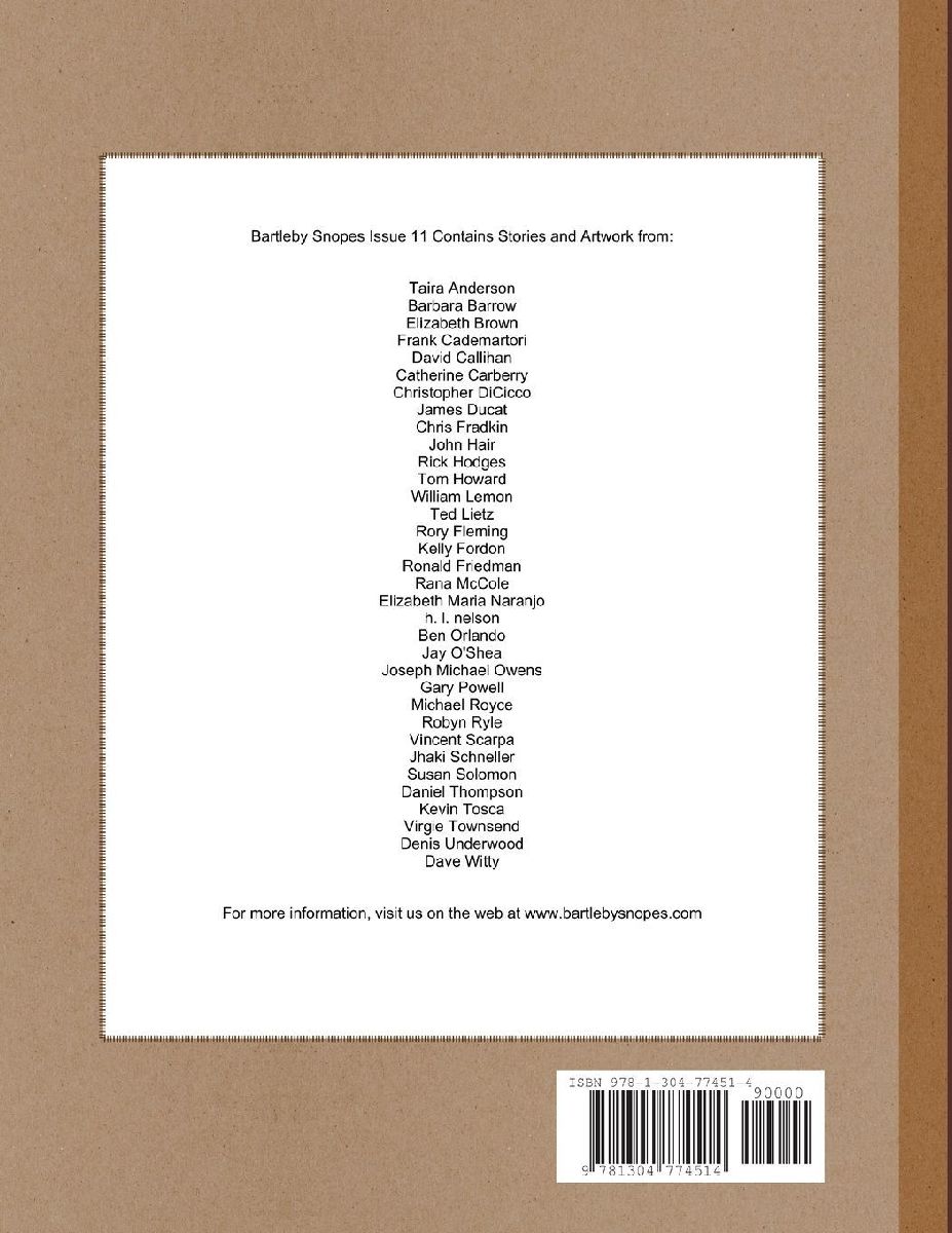 Bartleby Snopes Issue 11