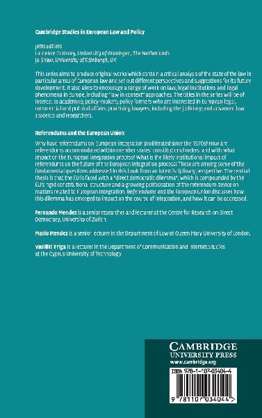 Referendums and the European Union