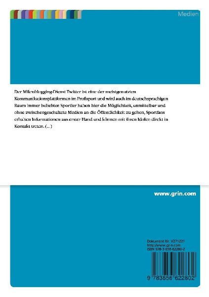 Matchday! Eine inhaltsanalytische Untersuchung zur Twitter-Nutzung von Bundesligaspielern