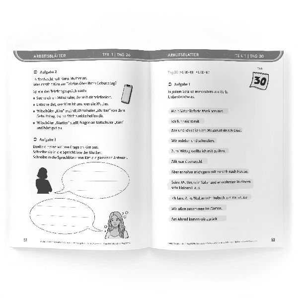 Der Markisenmann - Jan Weiler - Materialien für inklusive Lektürearbeit mit Aufgaben
