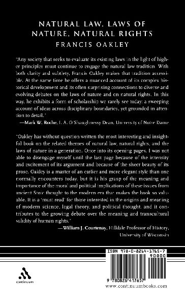 Natural Law, Laws of Nature, Natural Rights
