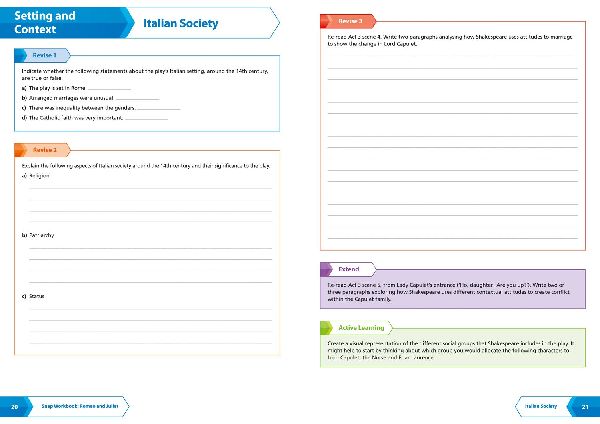 Romeo and Juliet AQA GCSE 9 - 1 English Literature Workbook