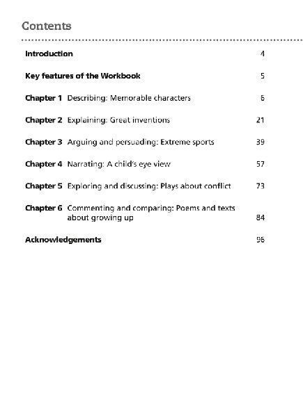 Lower Secondary English Workbook: Stage 8