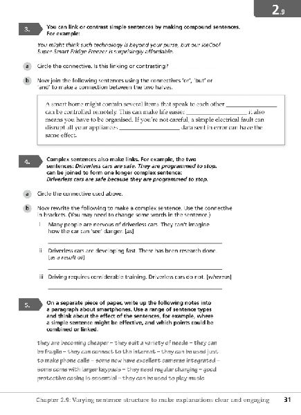 Lower Secondary English Workbook: Stage 8