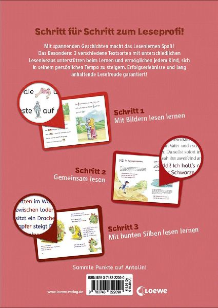 Lesenlernen in 3 Schritten - Die schönsten Rittergeschichten