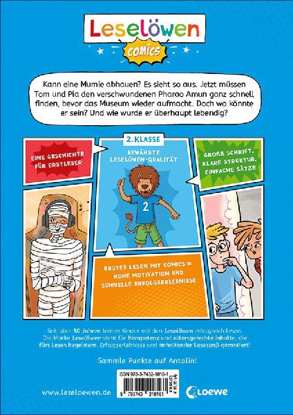 Leselöwen Comics 2. Klasse - Oh Schreck, die Mumie ist weg!