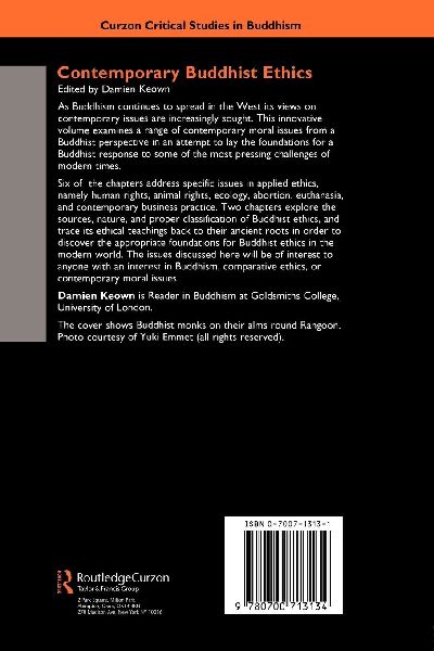 Contemporary Buddhist Ethics