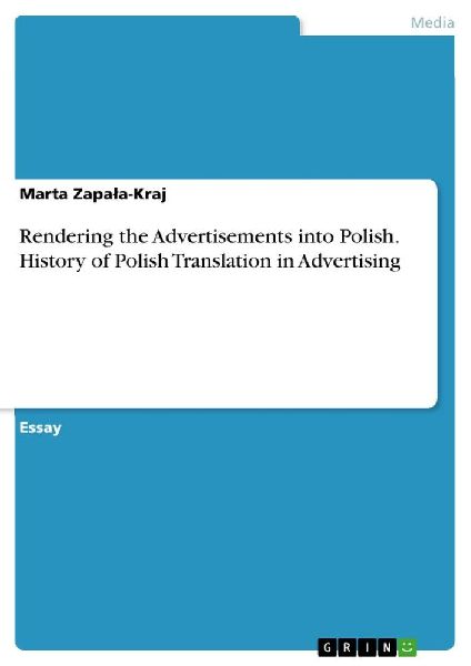 Rendering the Advertisements into Polish. History of Polish Tr...