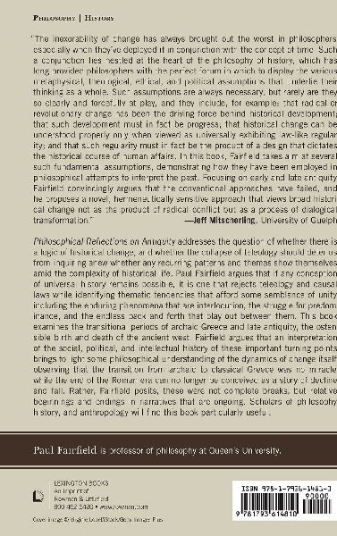 Philosophical Reflections on Antiquity