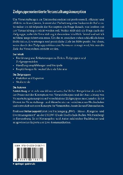 Zielgruppenorientierte Veranstaltungskonzeption