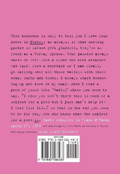 The Letters of James Schuyler to Frank O'Hara